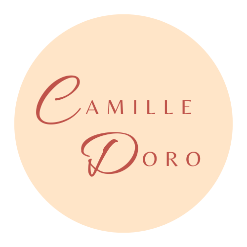 logo camille doro creme et terracotta
