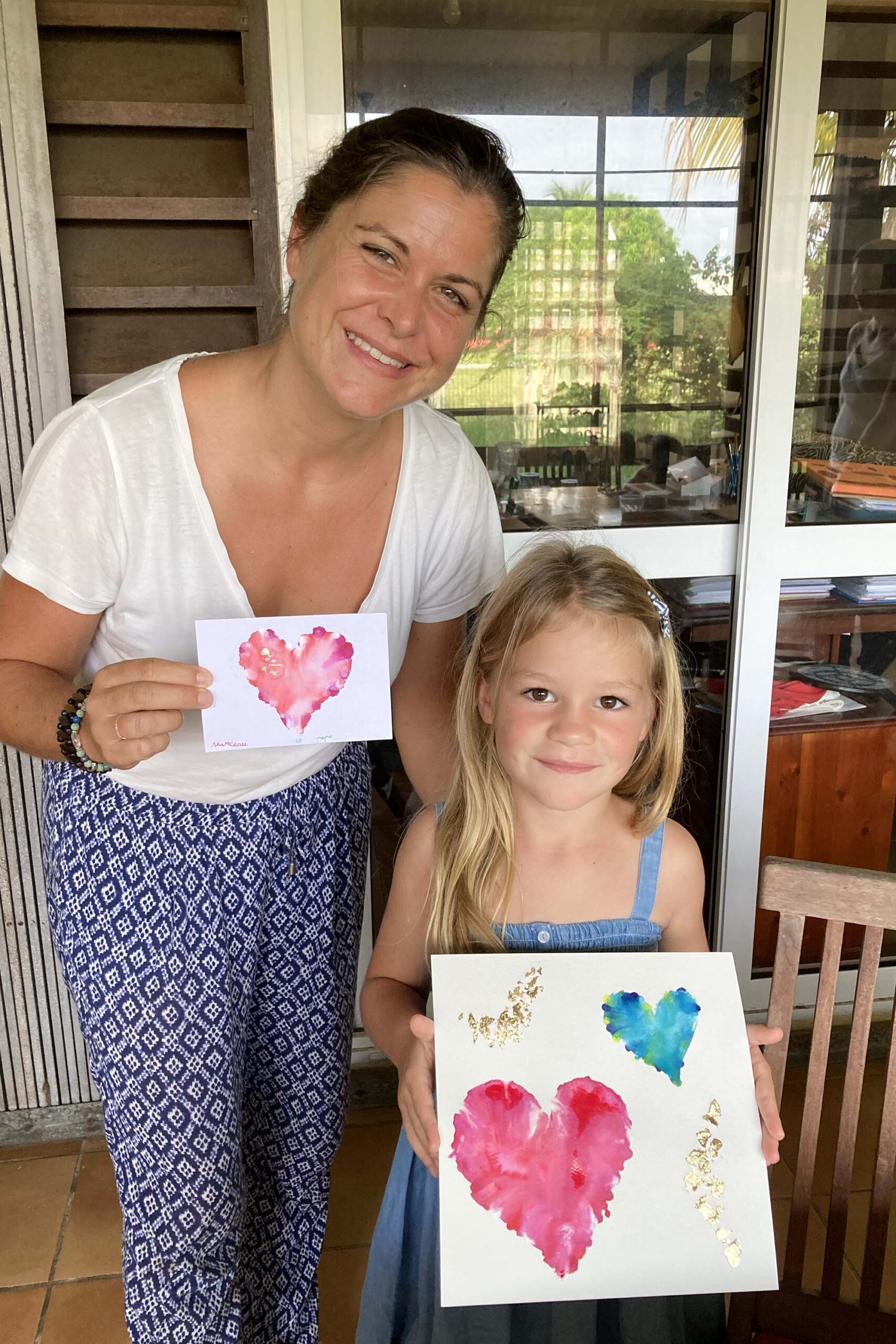 atelier de peinture en duo parents-enfants à Odars près de Toulouse